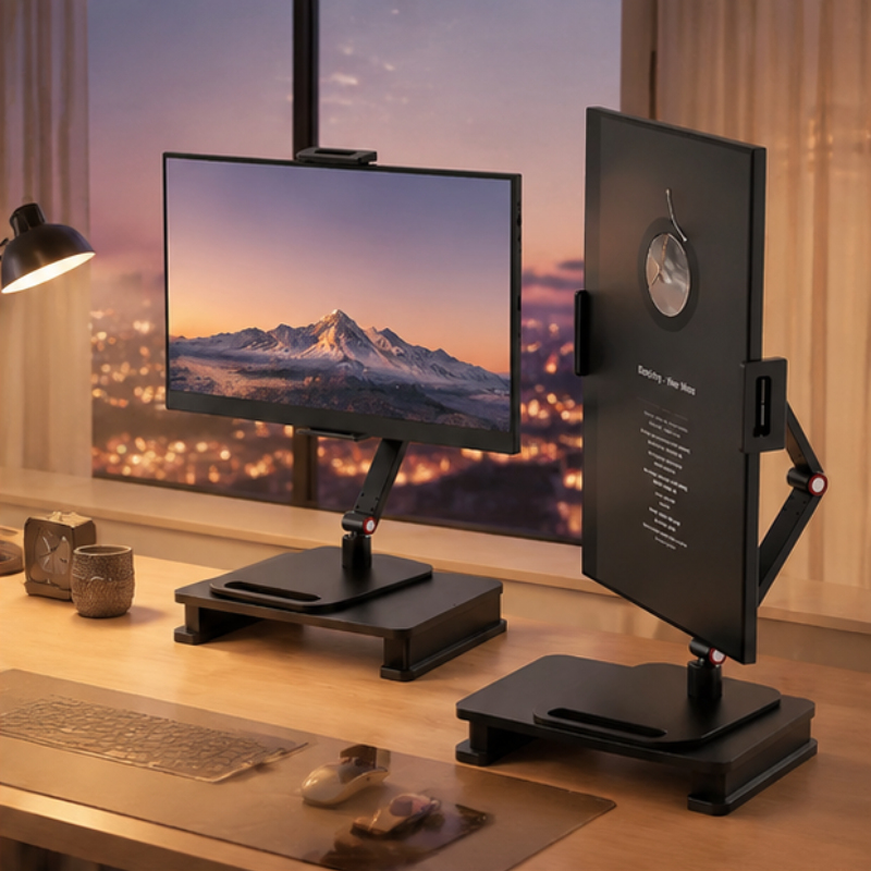 Laptop Accessories Display - Adjustable Portable Monitor Clamp Stand, Expandable