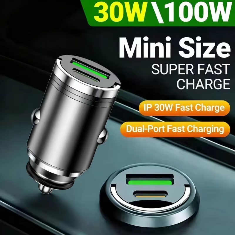 Usb C Power Adapter - 100W PD USB Car Charger Lighter