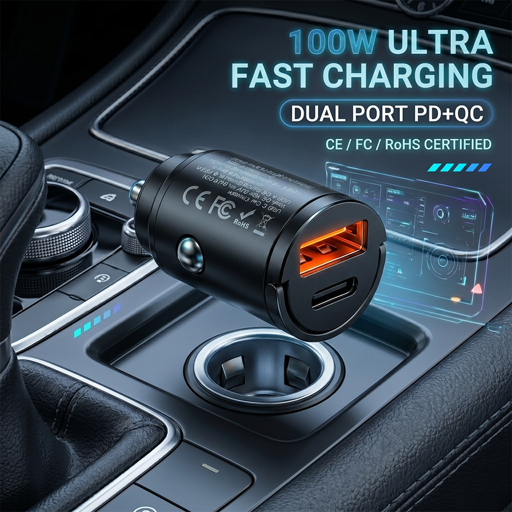 Usb C Power Adapter - Stealth USB C Car Charger Dual