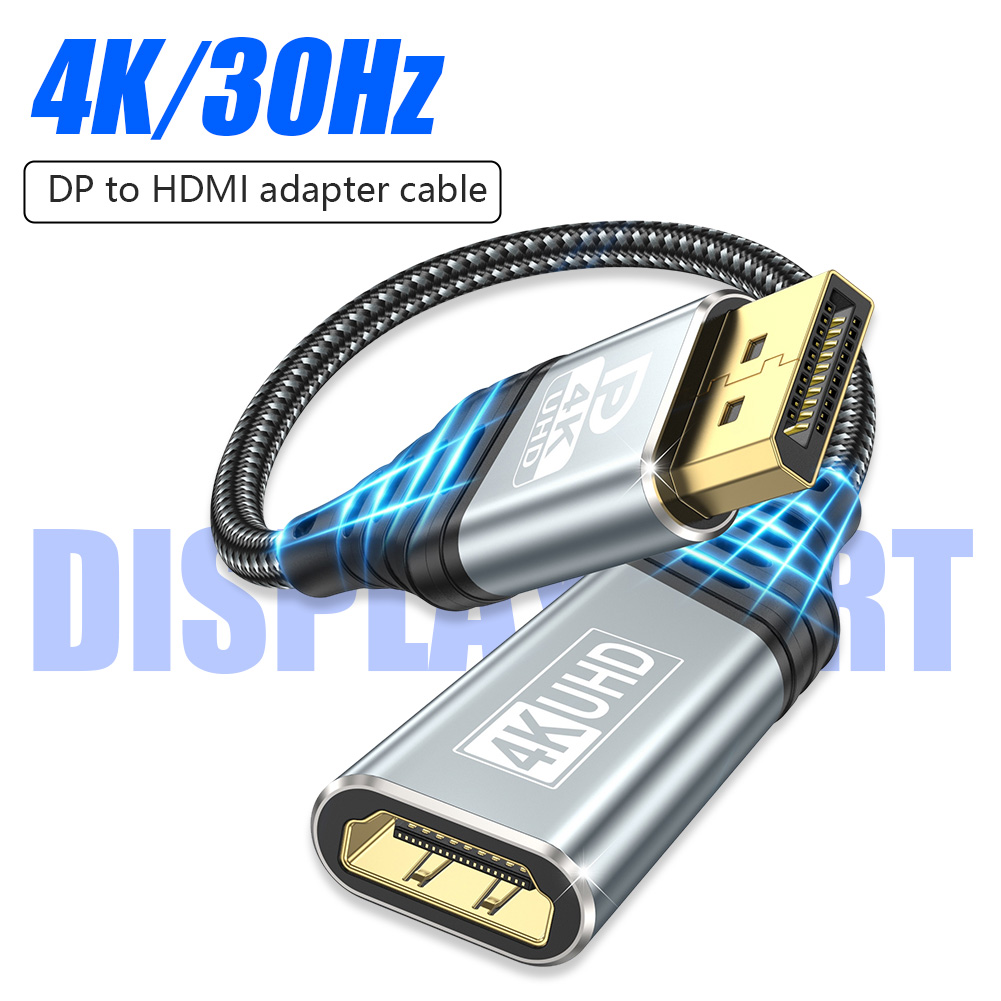 Laptop Accessories Display - 4K30Hz Display Port to HDTV Adapter