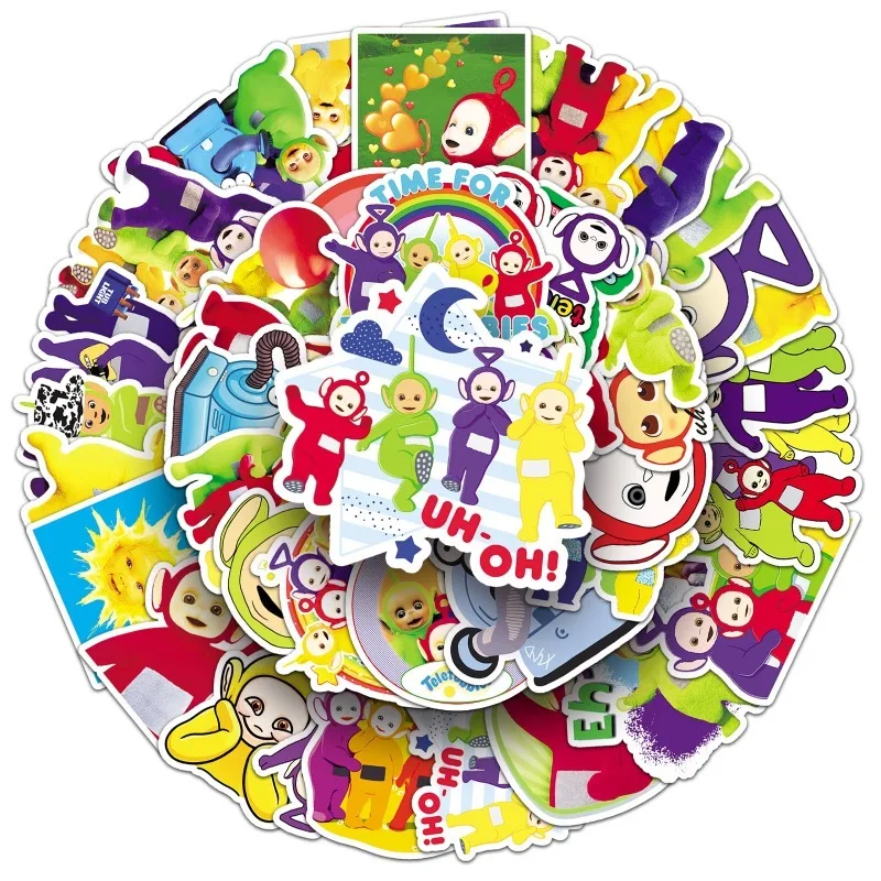 Good Laptop Accessories - 50pcs Cartoon Anime Cute Teletubbies Cartoon