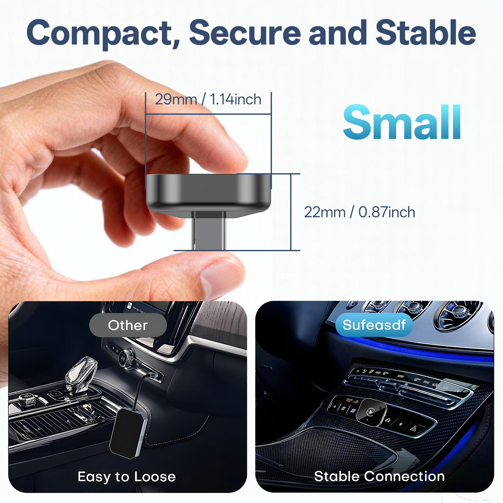USB C Wireless CarPlay & Andro - Usb C Power Adapter recension och pris