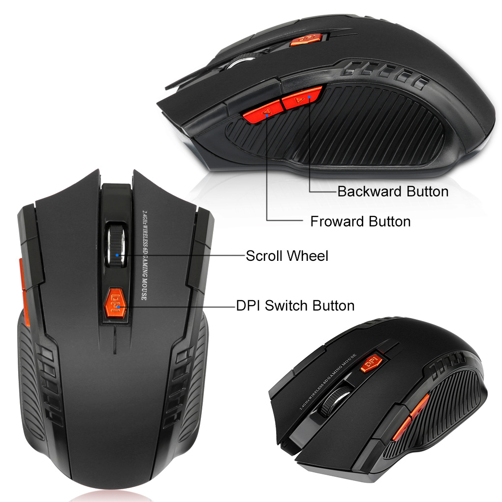 2.4G Wireless Mouse 1600DPI Op - Laptop Electronics Accessories recension och pris