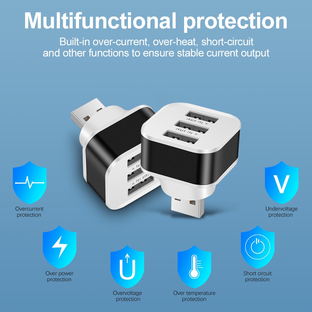 3 Port USB Slots Adaptor USB 3 - Laptop Electronics Accessories recension och pris