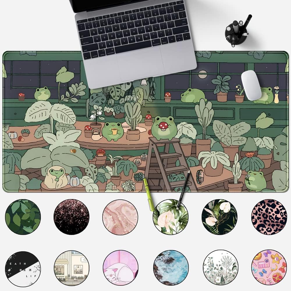 Cute Frog Mouse Pad Desk Mat,  - Laptop Accessories Images recension och pris