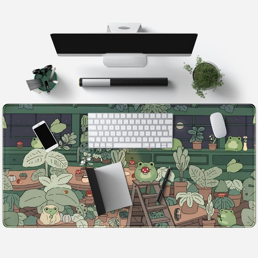 Cute Frog Mouse Pad Desk Mat,  - Laptop Accessories Images recension och pris