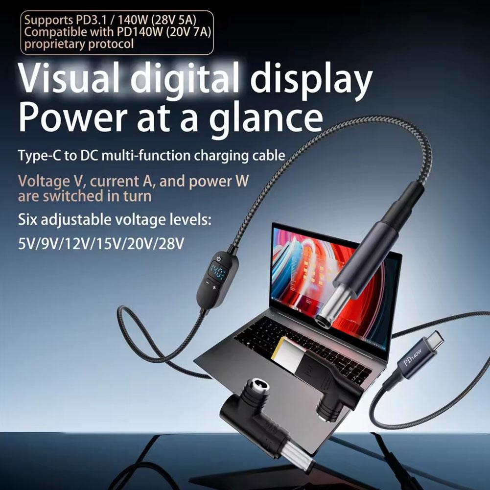 140W PD3.1 USB-C to DC Chargin - Laptop Accessories Display recension och pris