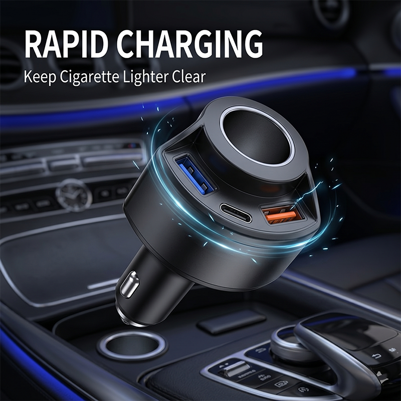 Fast Charging Multi Port Vehic - Usb C Power Adapter recension och pris