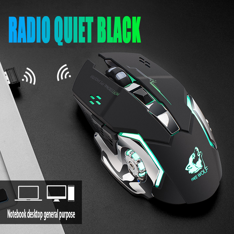 Free Wolf X8 Wireless Mouse Ch - Laptop Electronics Accessories recension och pris
