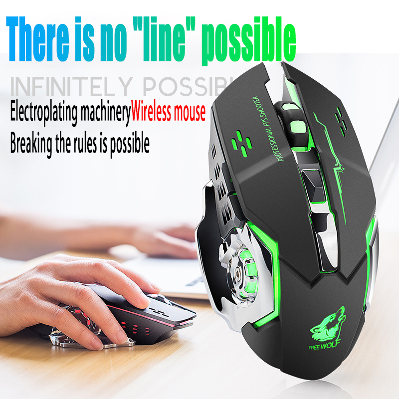 Free Wolf X8 Wireless Mouse Ch - Laptop Electronics Accessories recension och pris