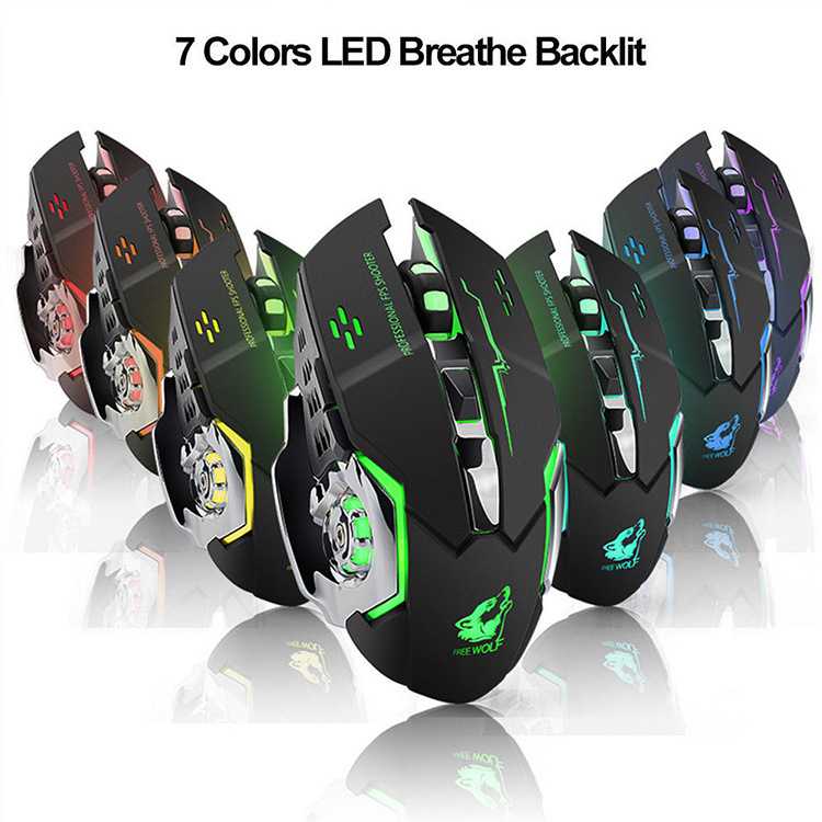 Free Wolf X8 Wireless Mouse Ch - Laptop Electronics Accessories recension och pris