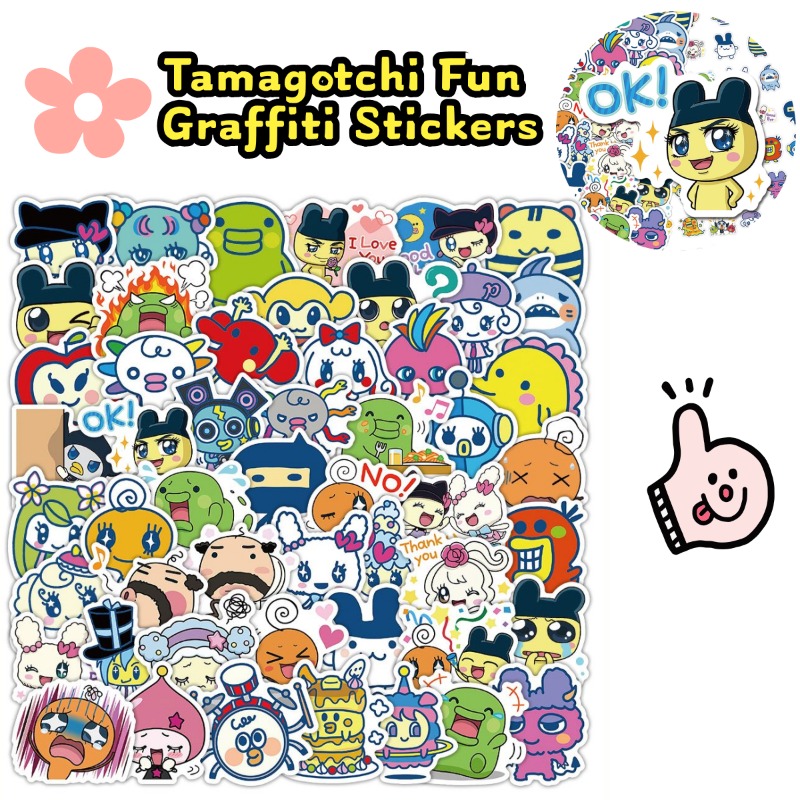 Japanese Tamagotchi Stickers E - Laptop Electronics Accessories recension och pris
