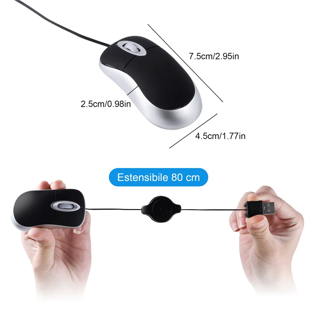 Portable Optical Mini Mouse Re - Laptop Electronics Accessories recension och pris