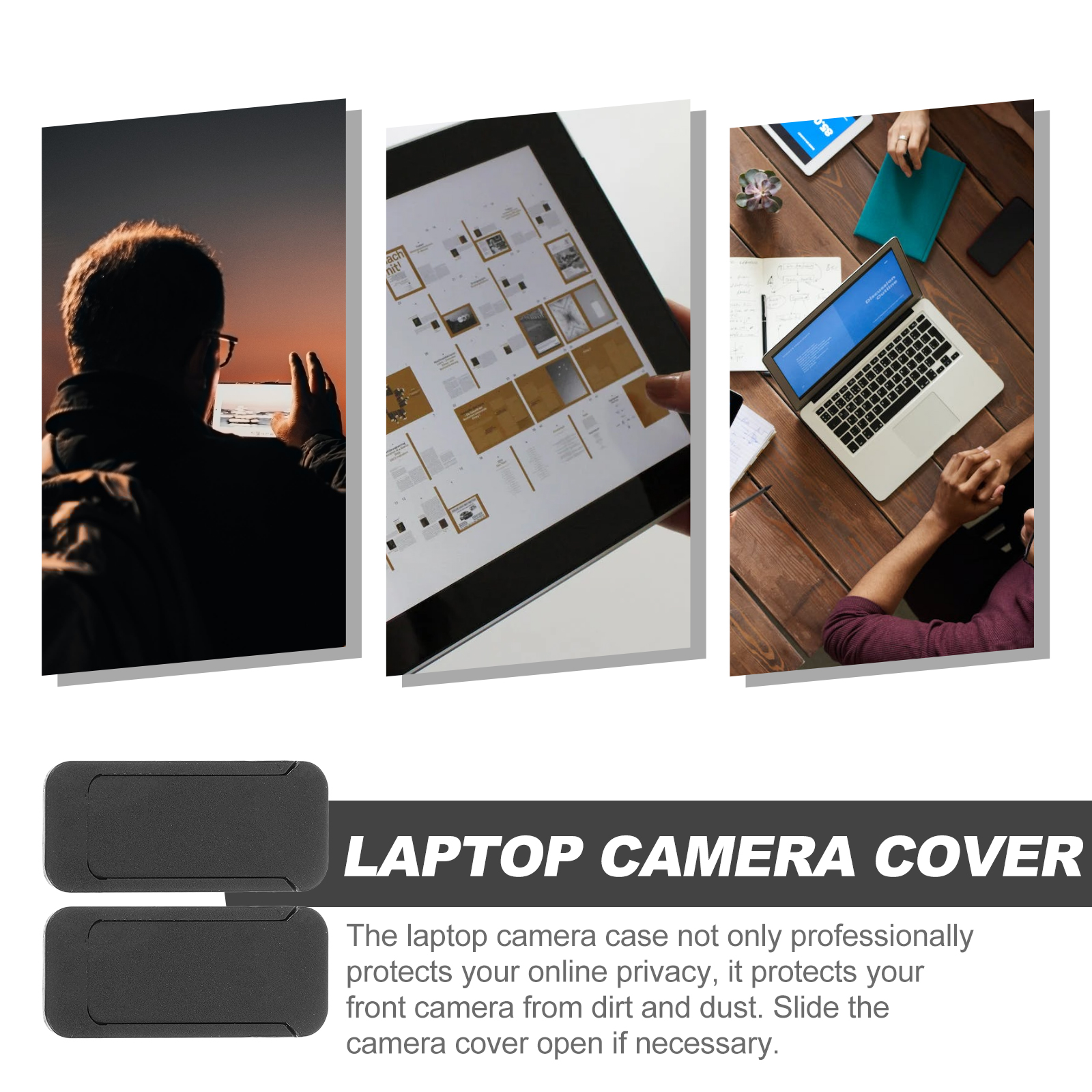 Black Webcam Privacy Lens Prot - Laptop Accessories Display recension och pris