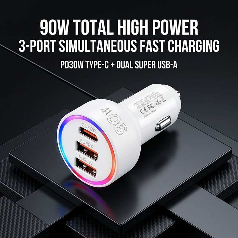 90W Car Charger Adapter with M - Usb C Power Adapter recension och pris